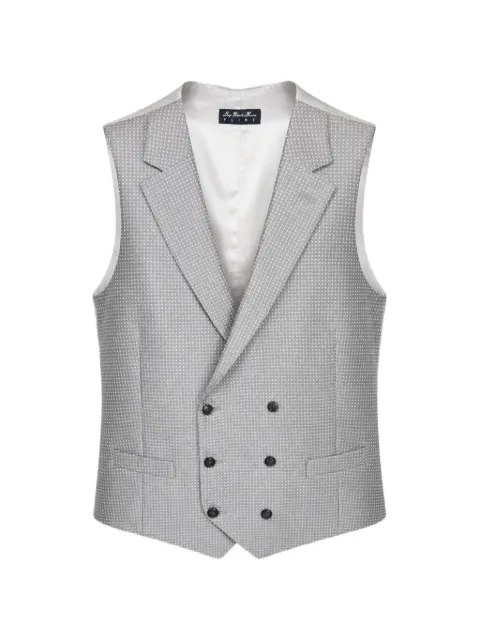 LUIGI BIANCHI MANTOVA veston à boutonnière croisée et micro-motif