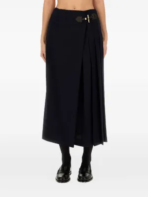 COMME des GARCONS GE-S047 ドッキングスカート Comme Des Garçons Comme Des Garçons Pleated Asymmetric Midi Skirt