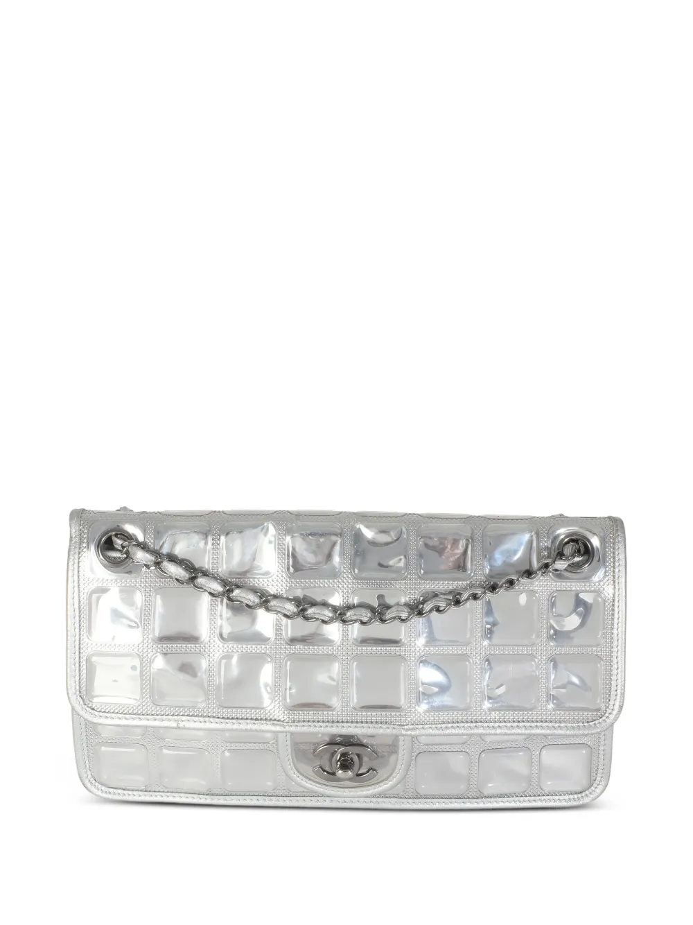 CHANEL Pre-Owned 2006-2008 Ice Cube ショルダーバッグ - シルバートーン CHANEL Pre-Owned 2006-2008 Ice Cube ショルダーバッグ - シルバートーン