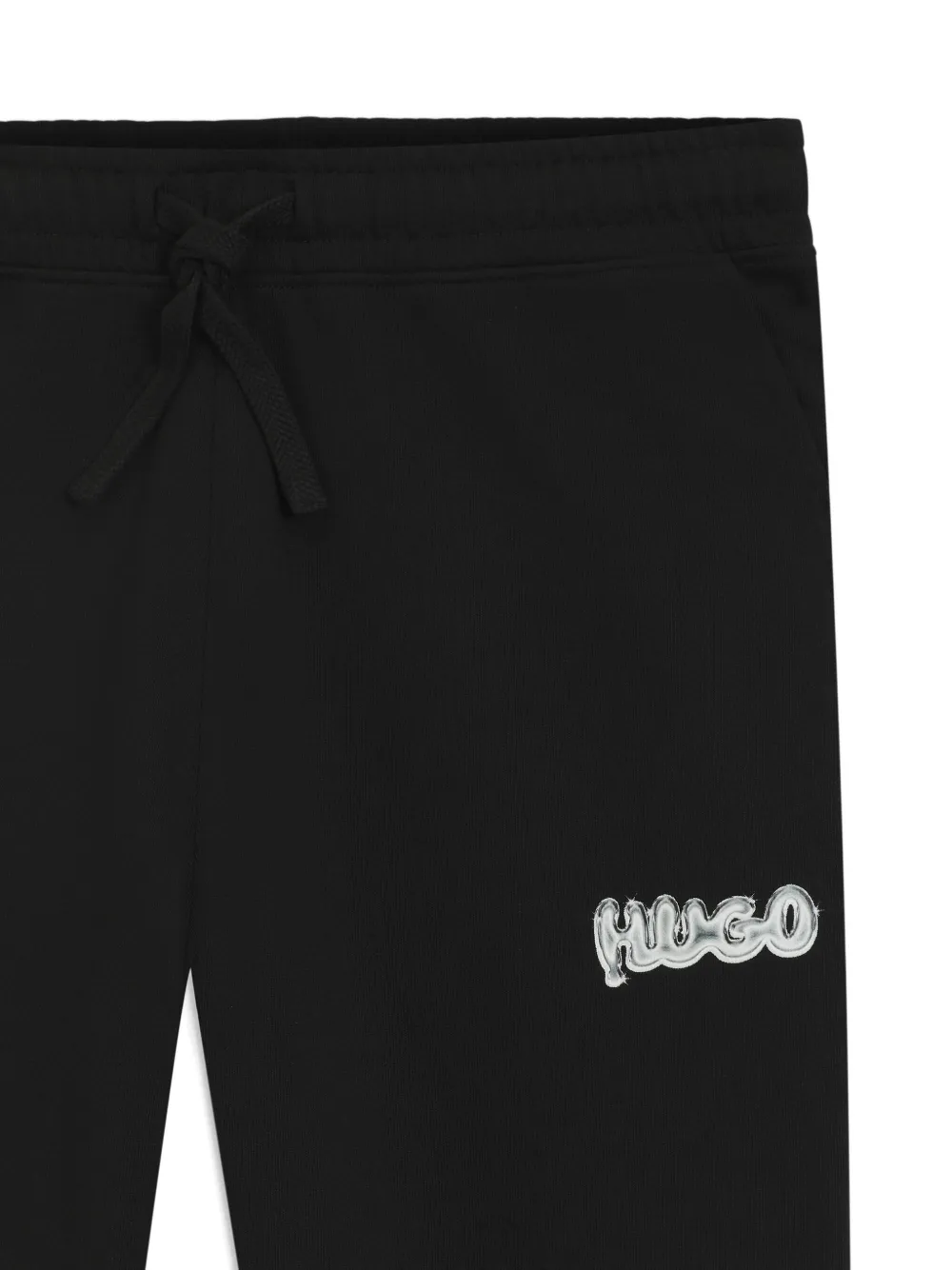 HUGO Joggingbroek met geborduurd logo - Zwart