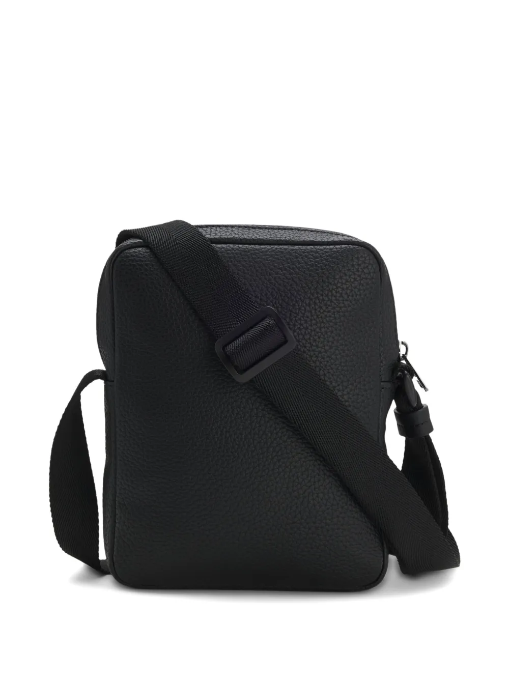 HUGO logo-plaque messenger bag - Zwart
