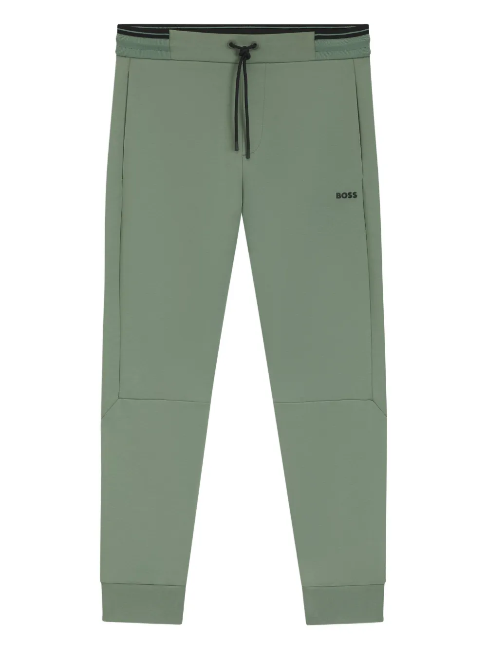 Hugo Boss Panelled Drawstring Sweatpants In Green