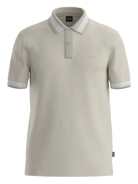 BOSS tipped collar polo shirt