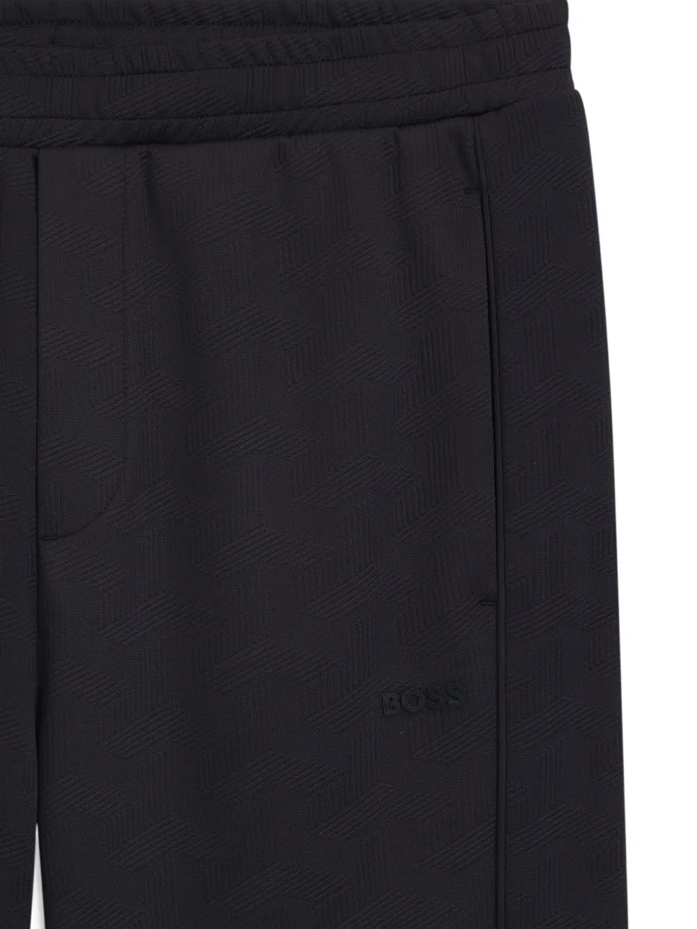 Hugo Boss Elastic-waist Trousers In Blue