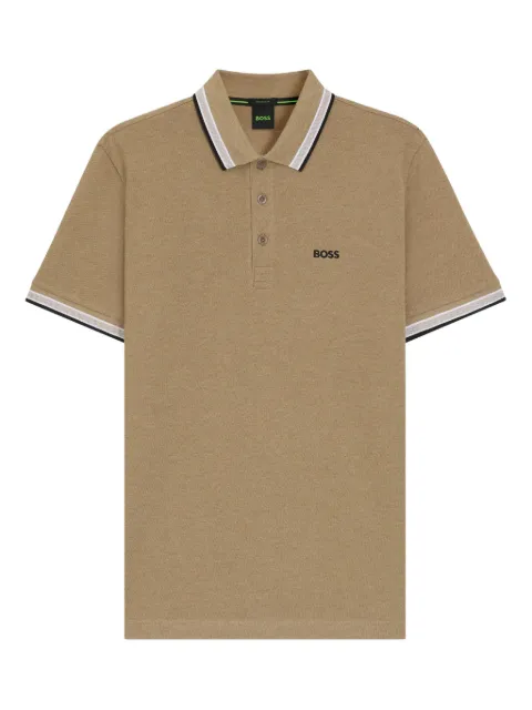BOSS tipped-collar polo shirt