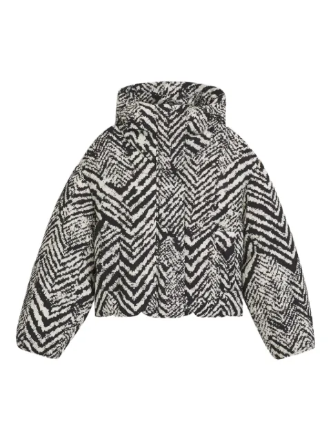 BOSS chevron-pattern puffer jacket 