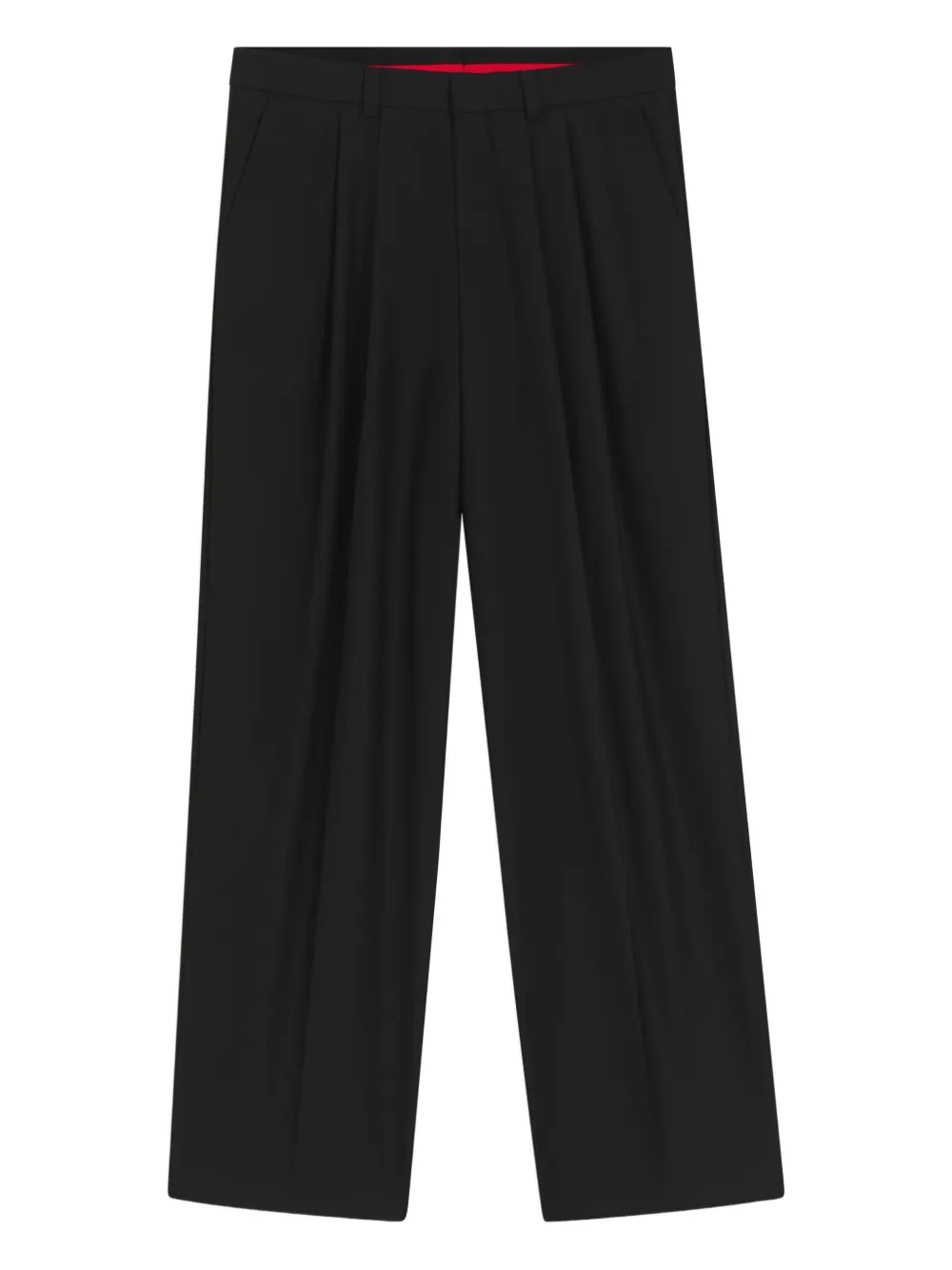 HUGO pleated wool trousers | Black | Image 1