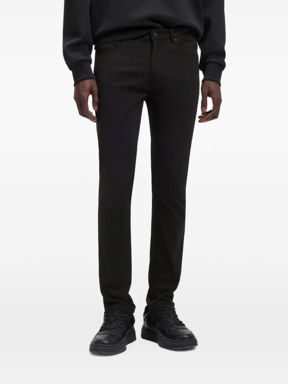 HUGO Jeans met logoplakkaat Zwart