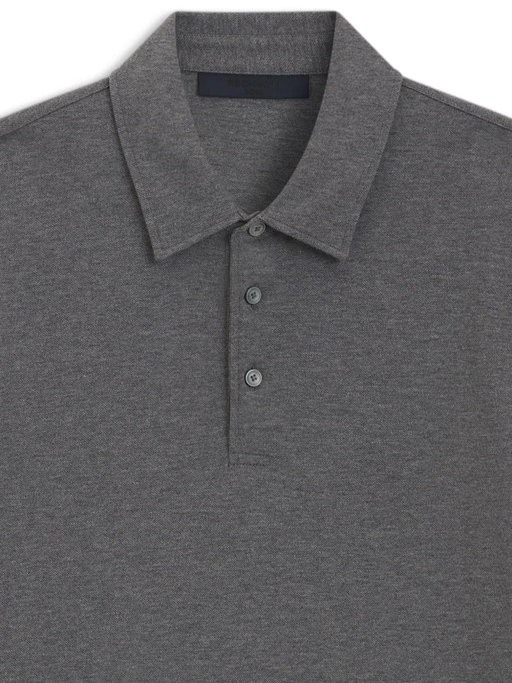 BOSS Poloshirt met drie knopen - Grijs