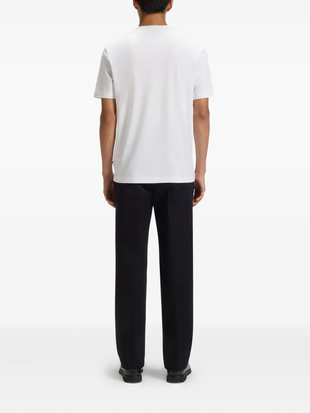 Hugo Boss Cotton Logo T-shirt For Everyday Wear In White
