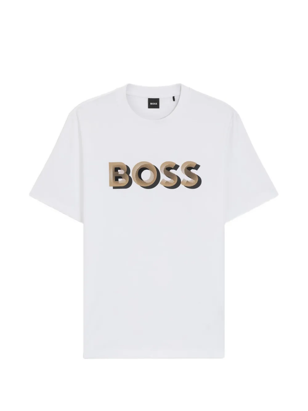 BOSS T-shirt met logoprint Wit