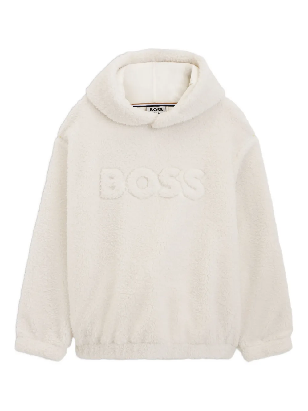 BOSS hoodie con logo en relieve | neutro | Image 1