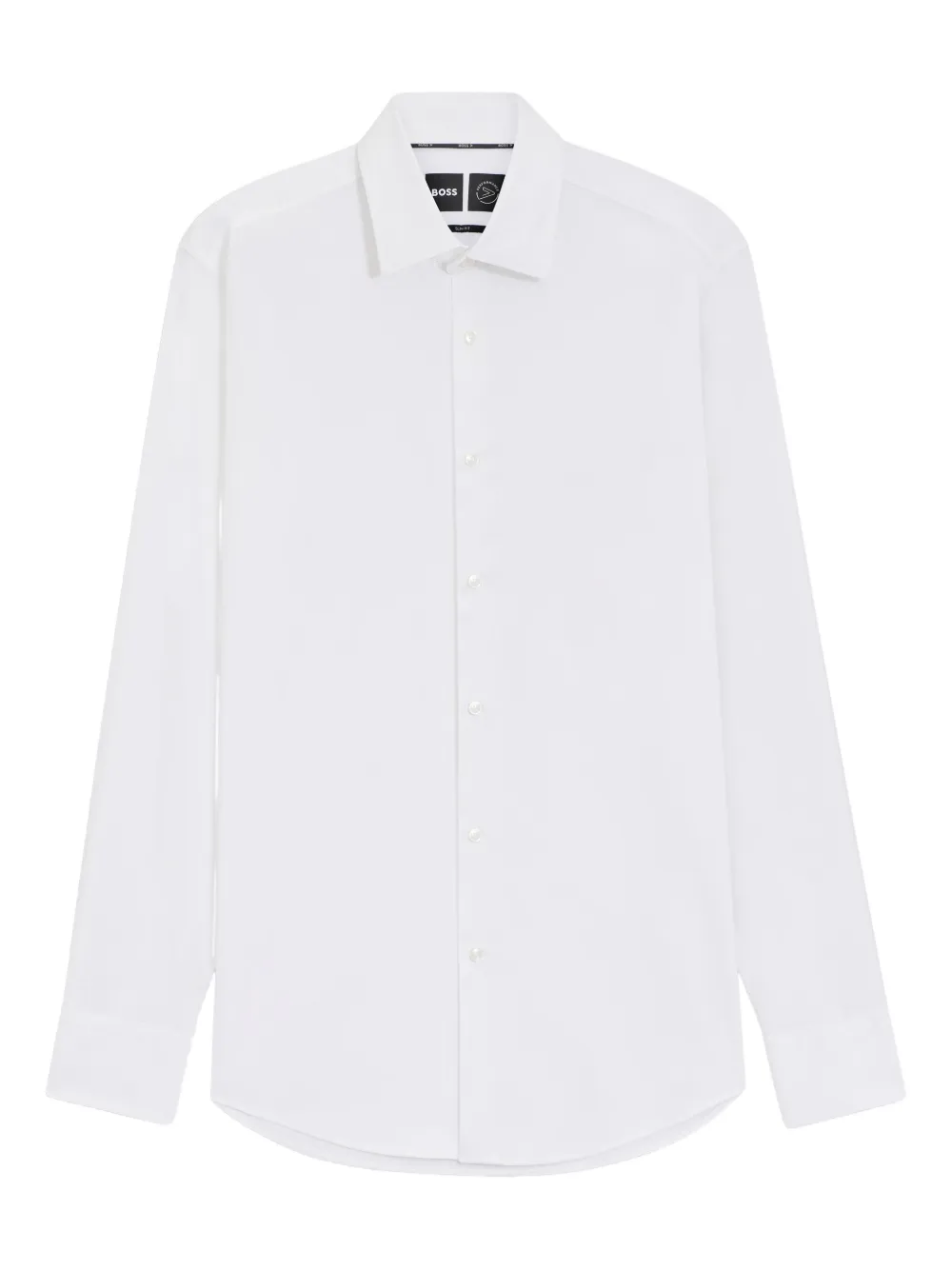 Hugo Boss Long-sleeve Button-down Shirt In White