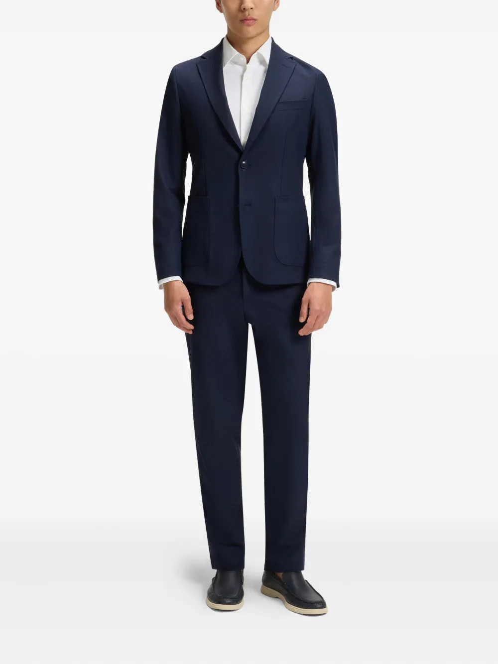 Hugo Boss Long-sleeve Button-down Shirt In White
