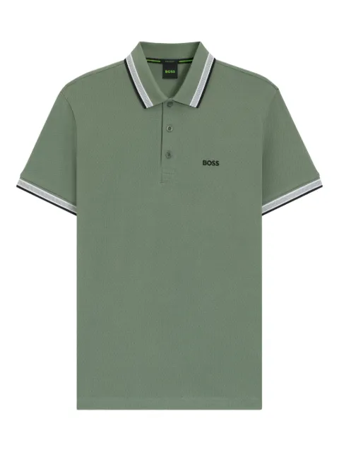 BOSS playera tipo polo con cuello de pico
