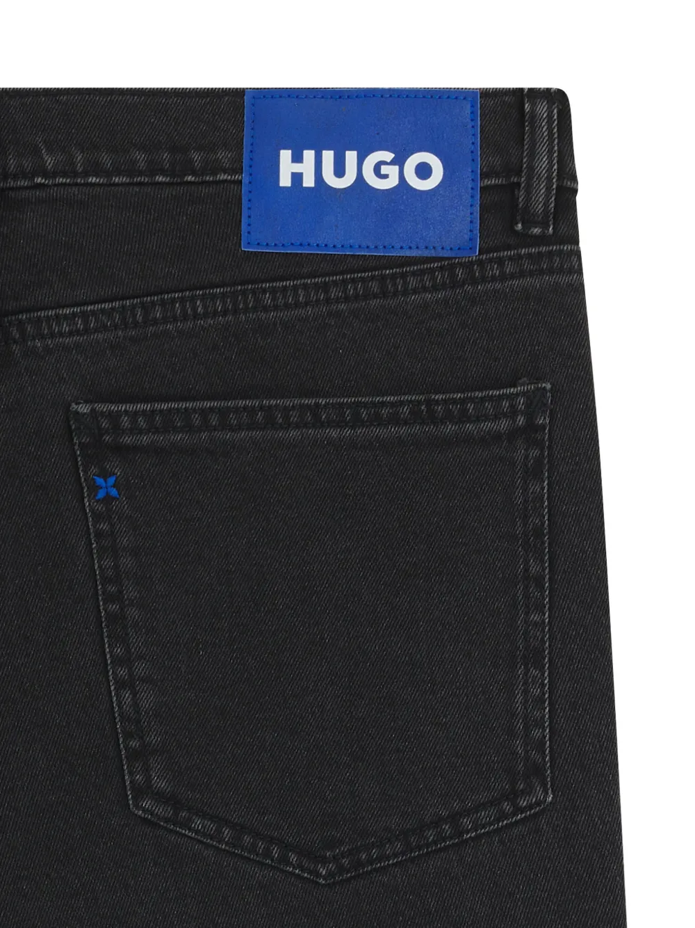 HUGO Katoenen jeans met vijf zakken - Zwart