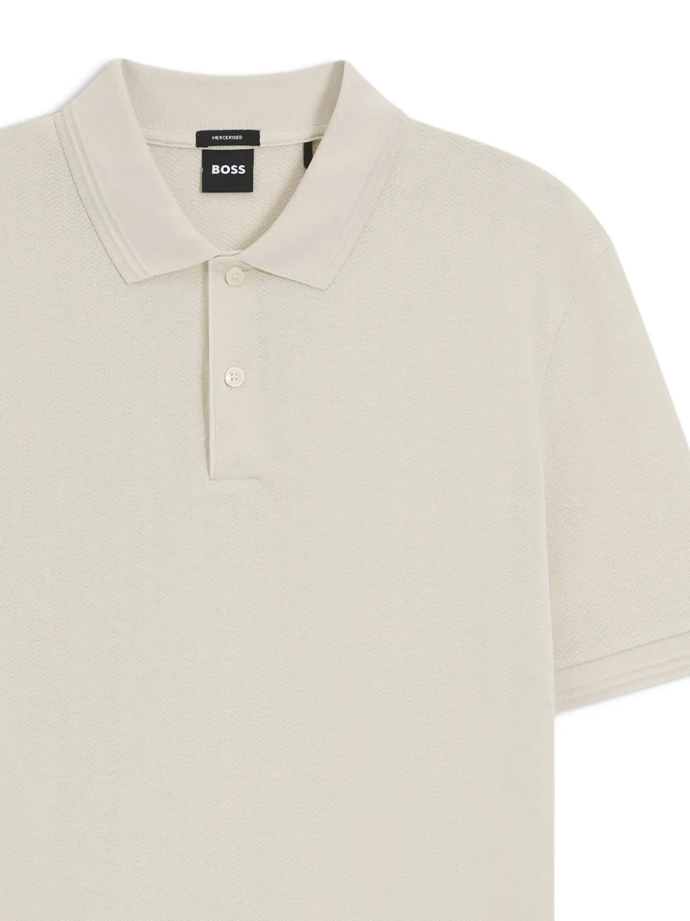 BOSS Katoenen poloshirt - Beige