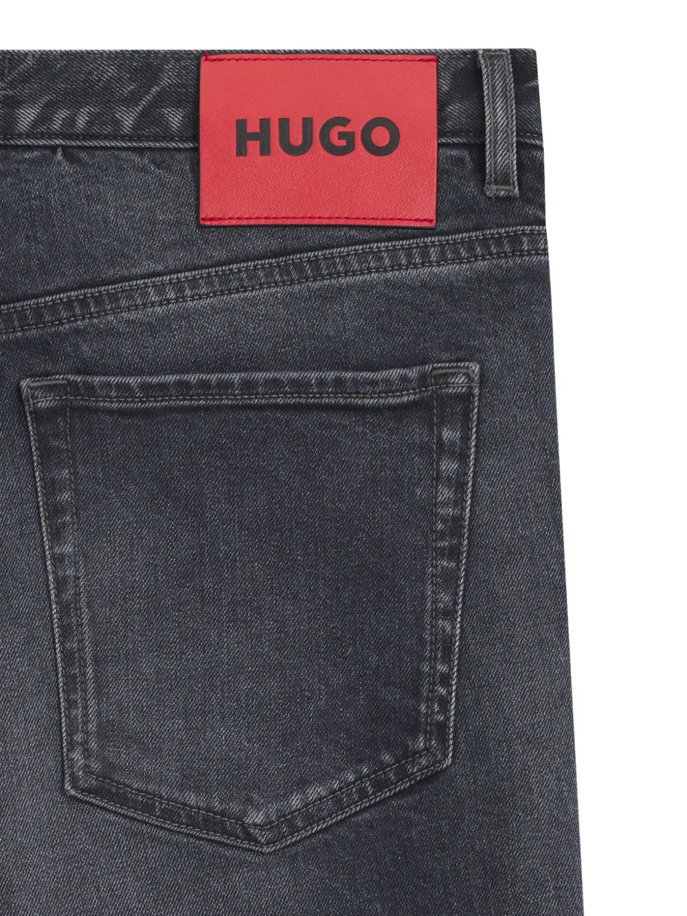 HUGO Jeans met logoplakkaat - Grijs