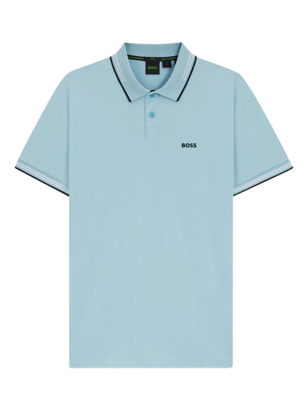 BOSS tipped-collar polo shirt | Blue | Image 1