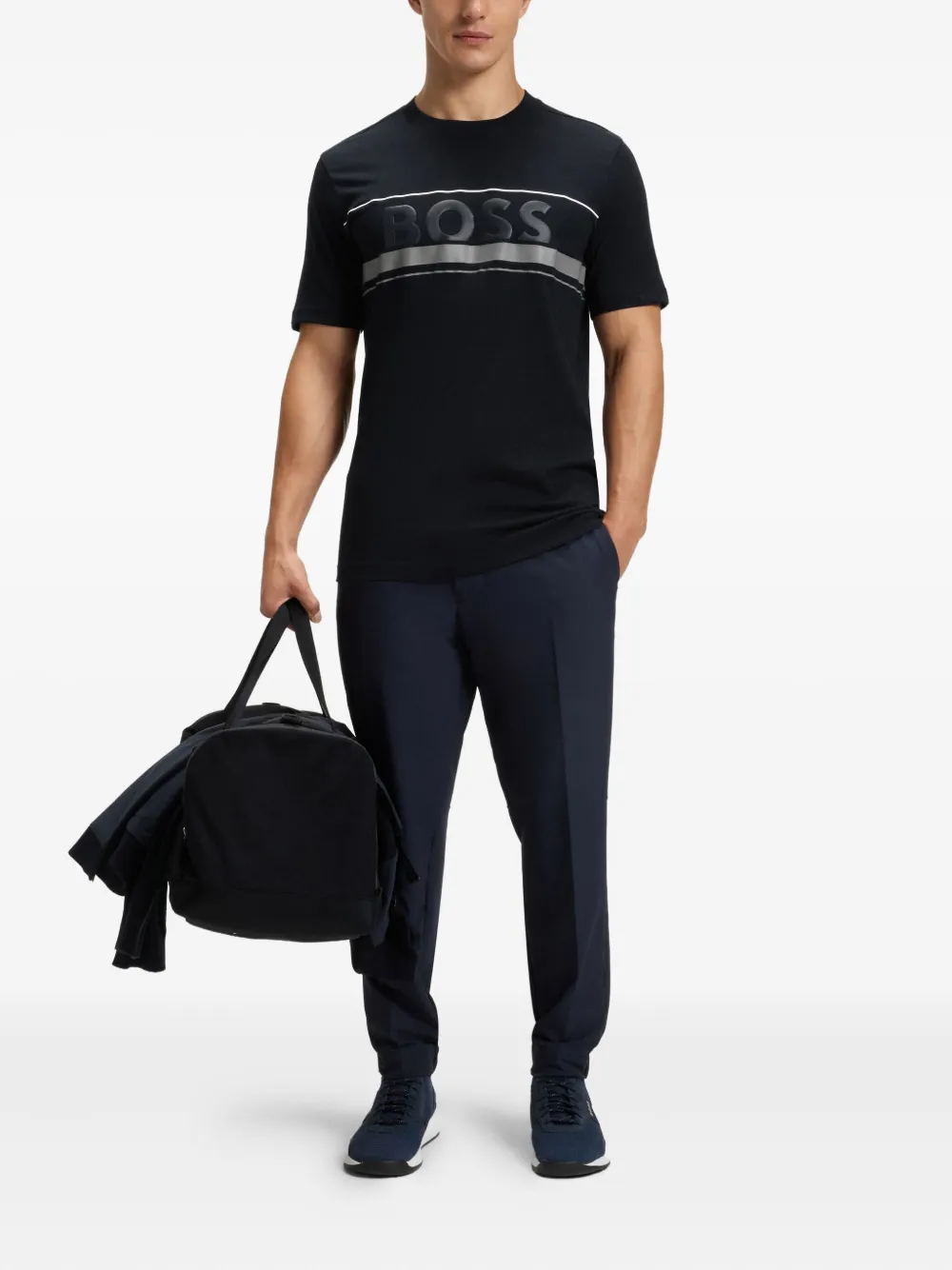 BOSS playera con cuello redondo y logo | Playeras | Image 2