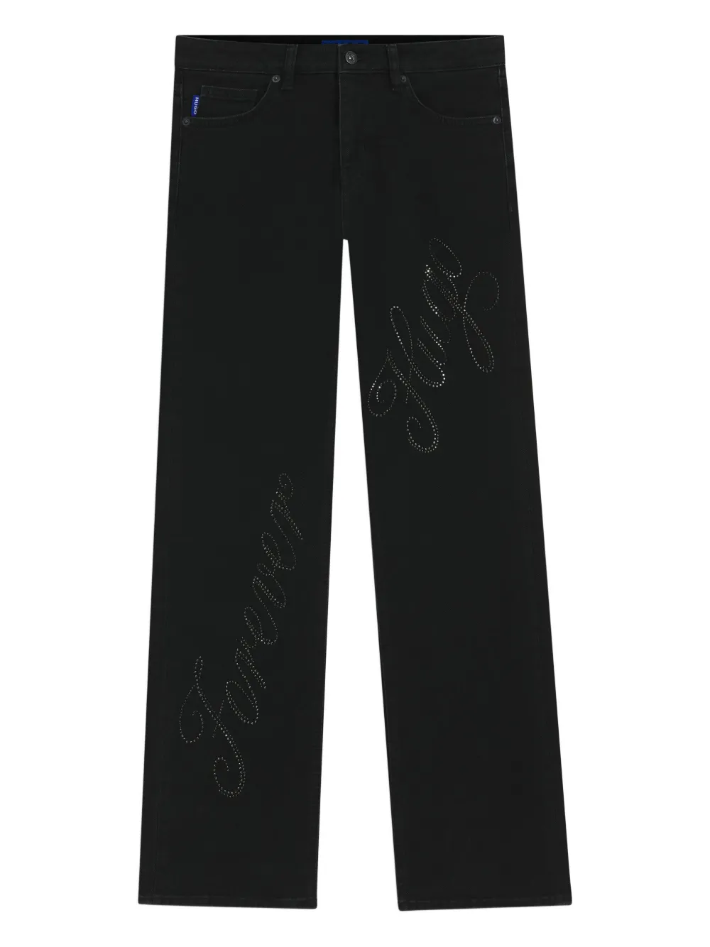 Hugo Boss Strassverzierte Jeans In Black