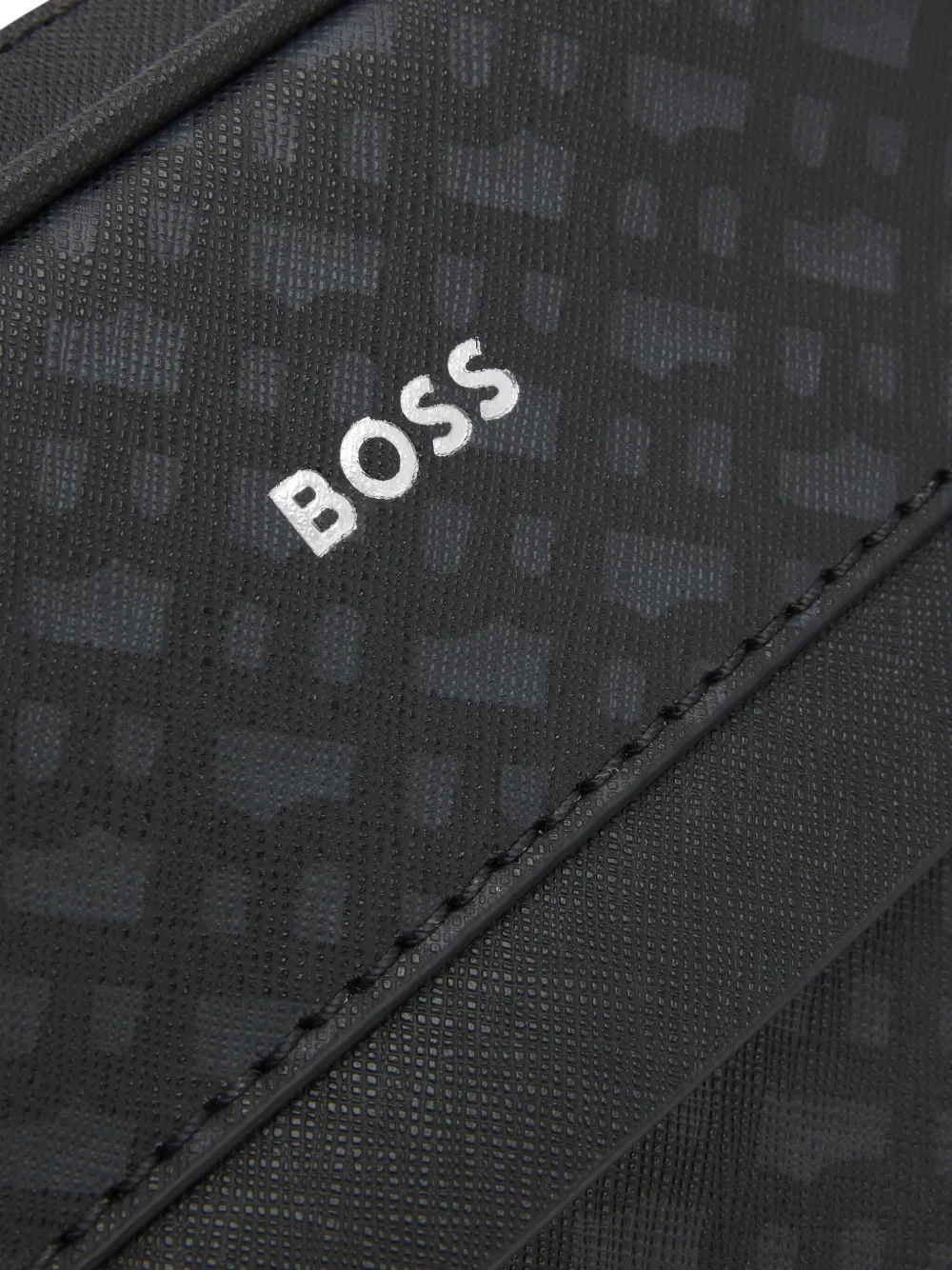 BOSS Messengertas met monogram Zwart