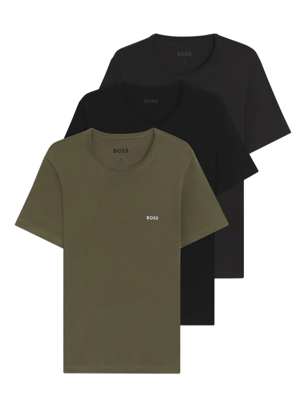 BOSS juego de tres playeras con cuello redondo | negro | Image 1