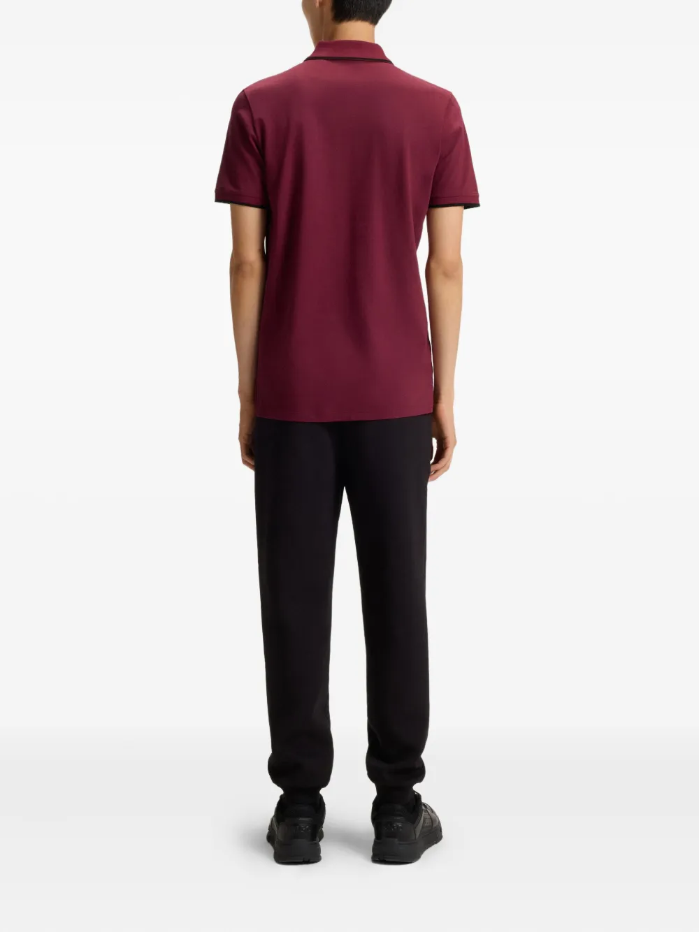 HUGO Poloshirt met geborduurd logo Rood