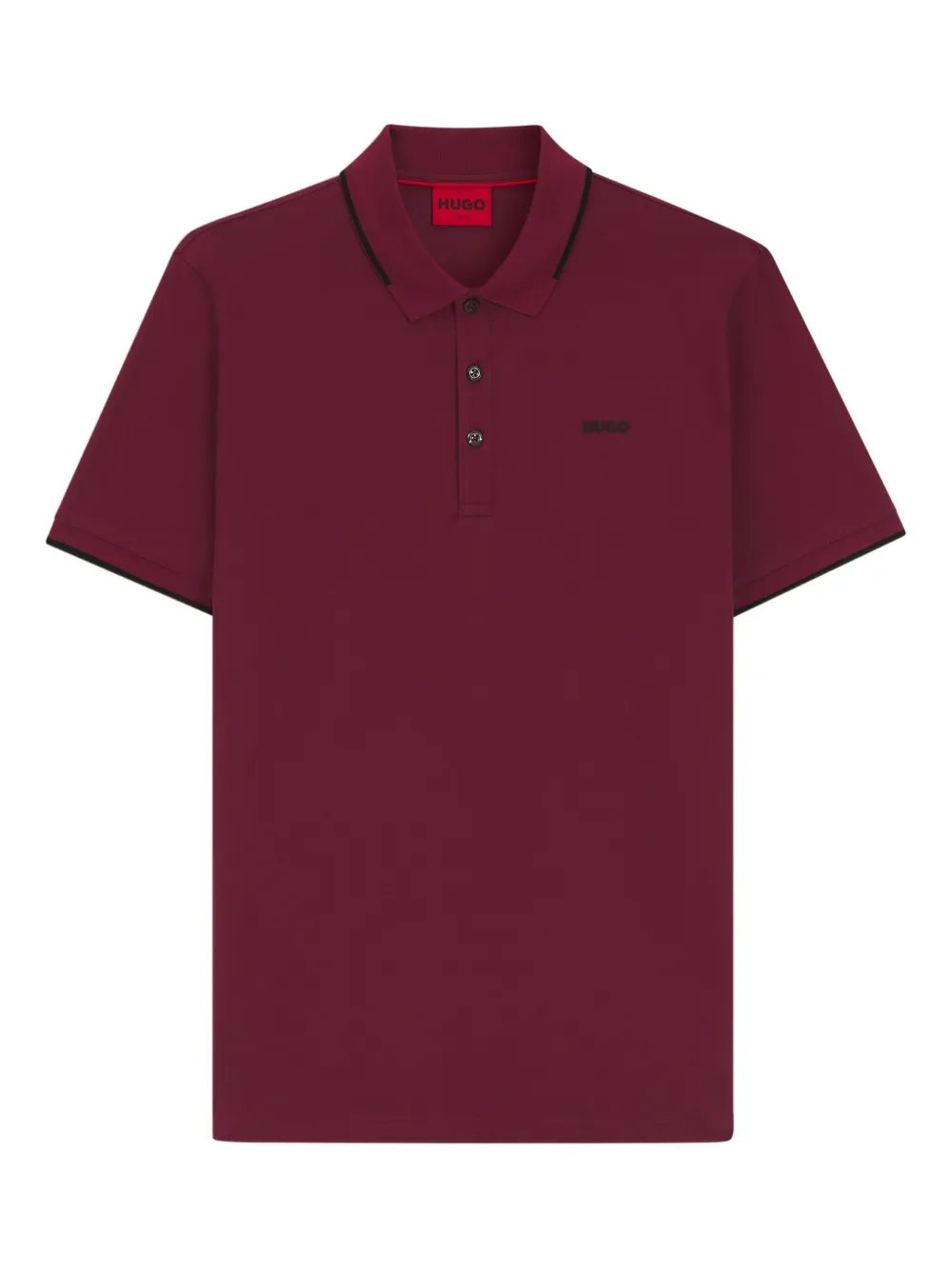 HUGO playera tipo polo con logo bordado | rojo | Image 1