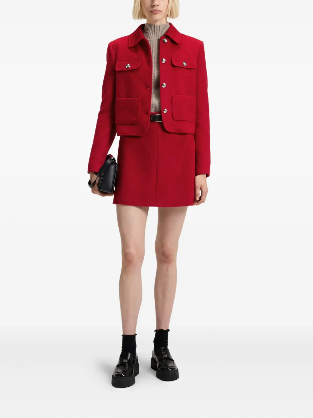 HUGO A-lijn rok - Rood