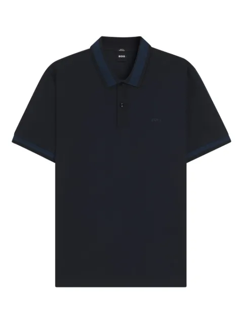 BOSS panelled polo shirt