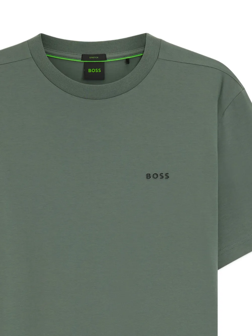 BOSS playera con cuello redondo y logo bordado | Playeras | Image 2