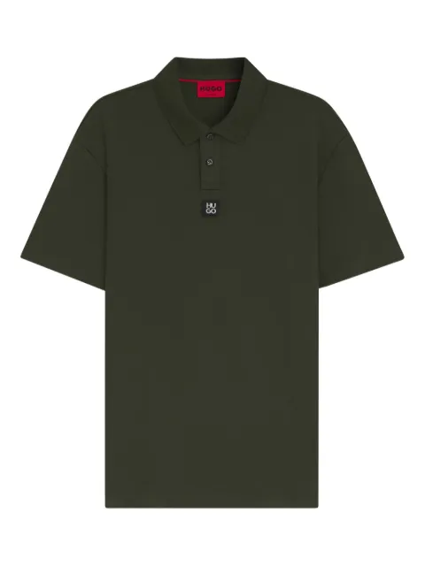 HUGO logo-plaque polo shirt