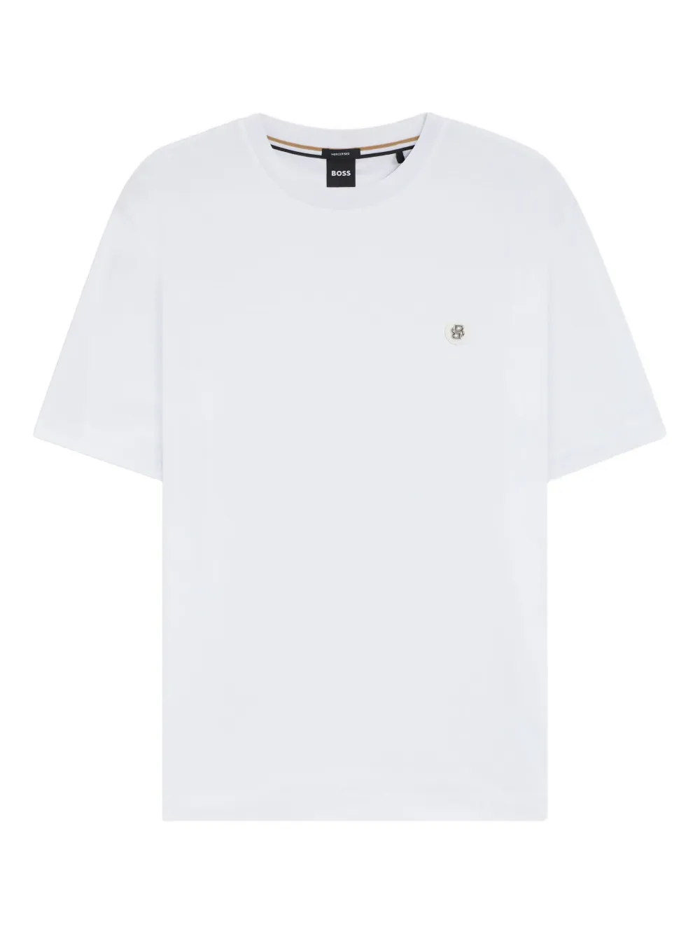 BOSS playera con placa del logo | blanco | Image 1