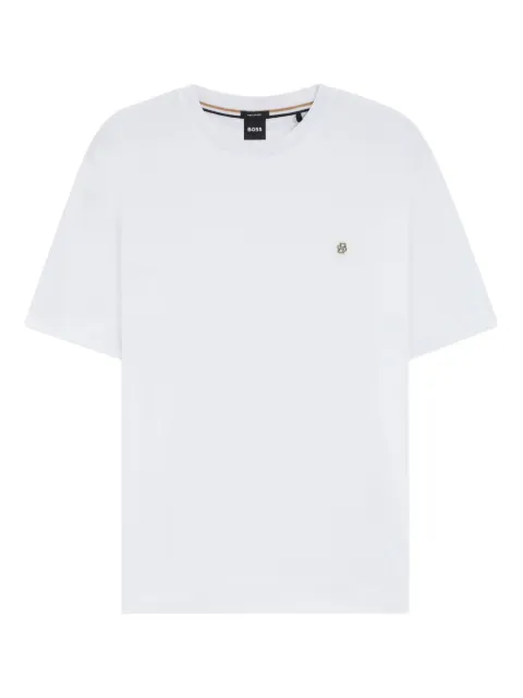 BOSS logo-plaque cotton T-shirt