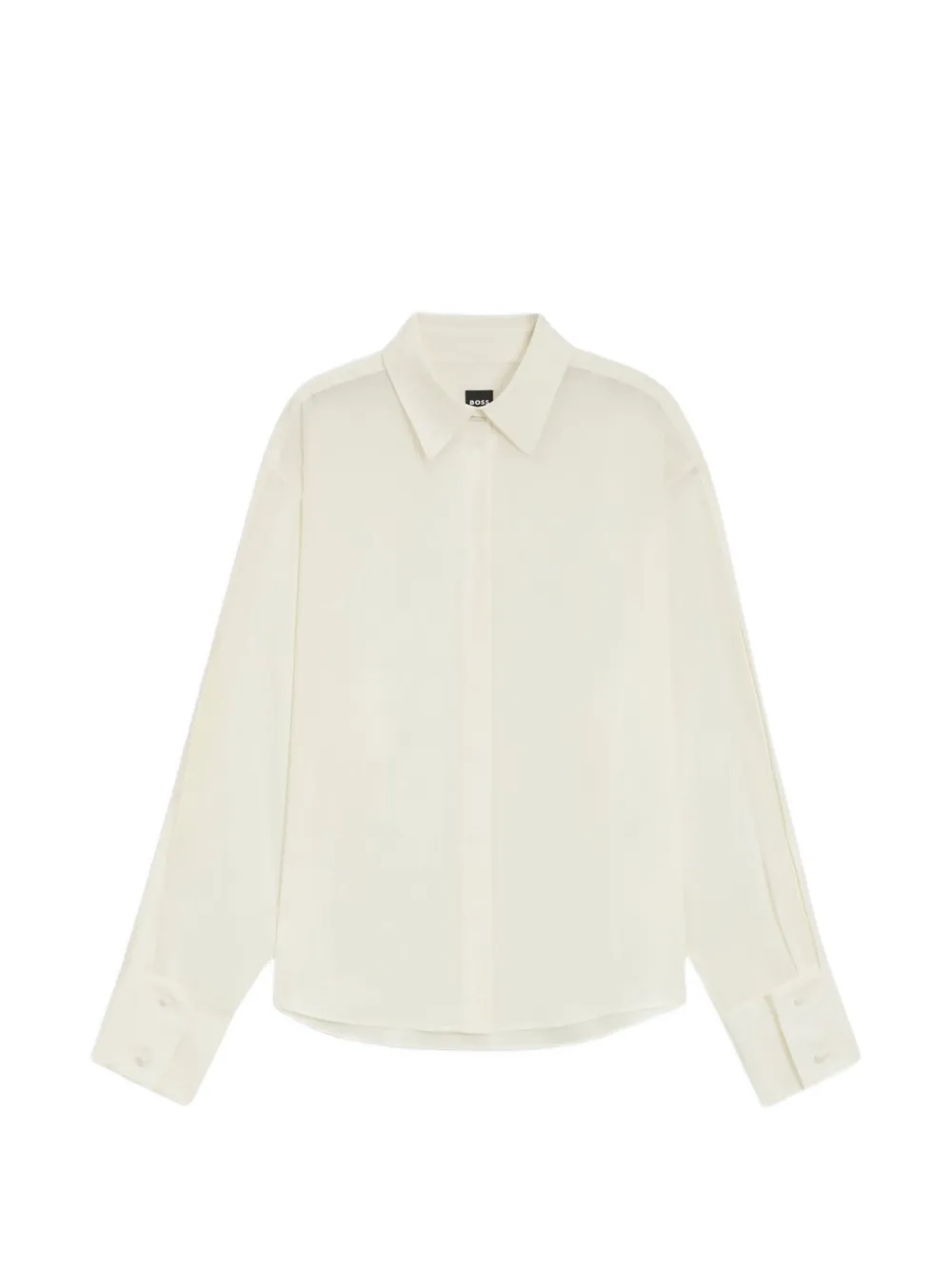 BOSS Blouse met manchetten met knopen Wit