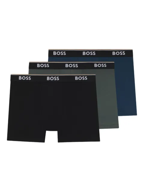 BOSS Kit 3 cuecas boxer com detalhe de logo