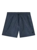 BOSS geometric-print swim shorts - Blue