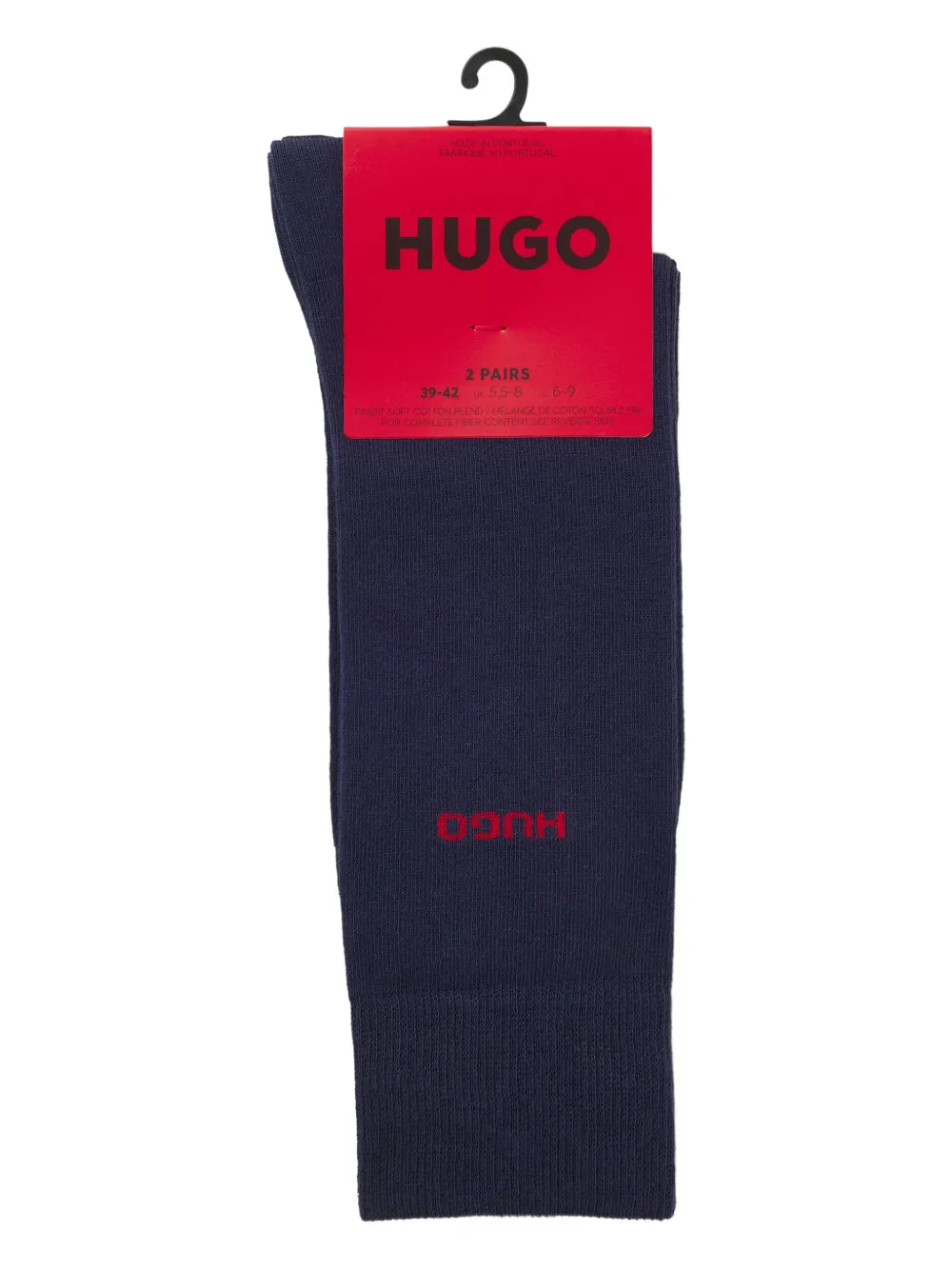 HUGO Kit 2 pares de meias em algodão com logo | Image 2