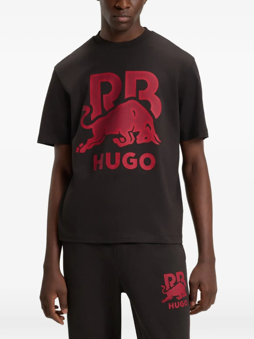 HUGO T-shirt met logo Grijs