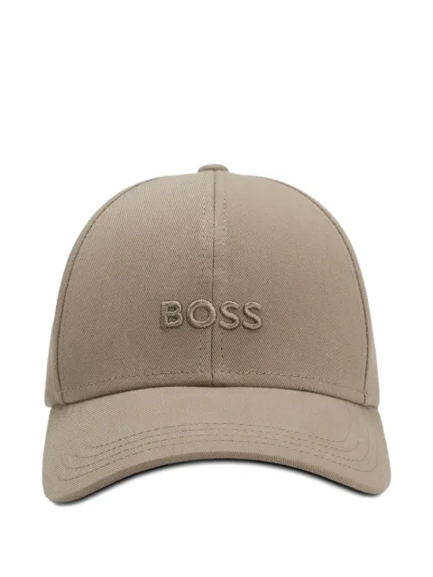 BOSS logo-embroidered cap