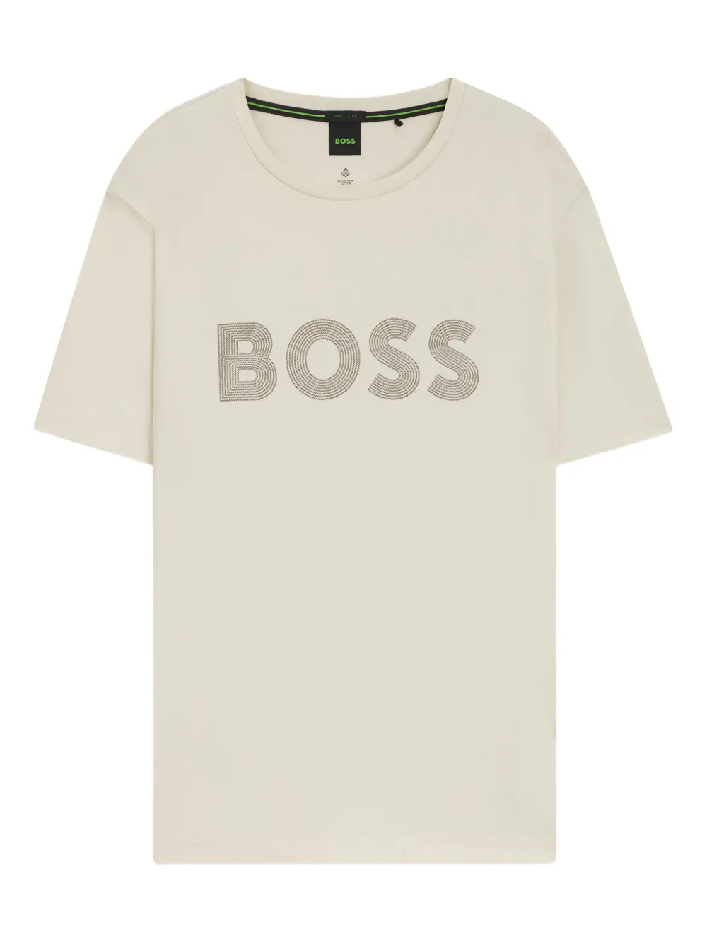 BOSS playera de algodón con logo estampado | neutro | Image 1