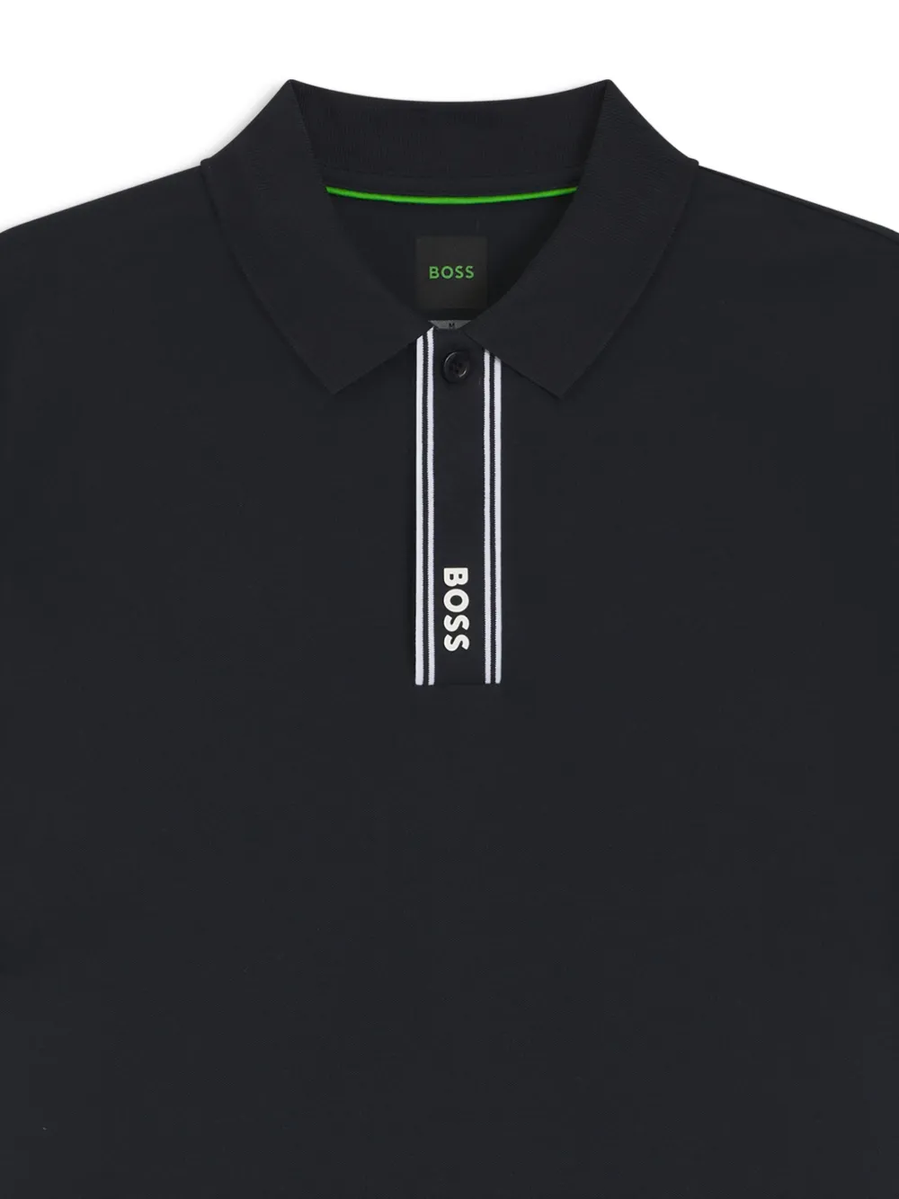 BOSS Poloshirt met detail aan de voorkant - Blauw