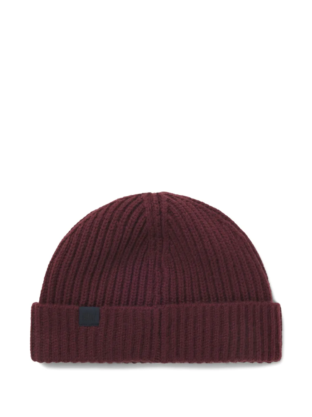 Hugo Boss Ribbed Beanie Hat In Brown