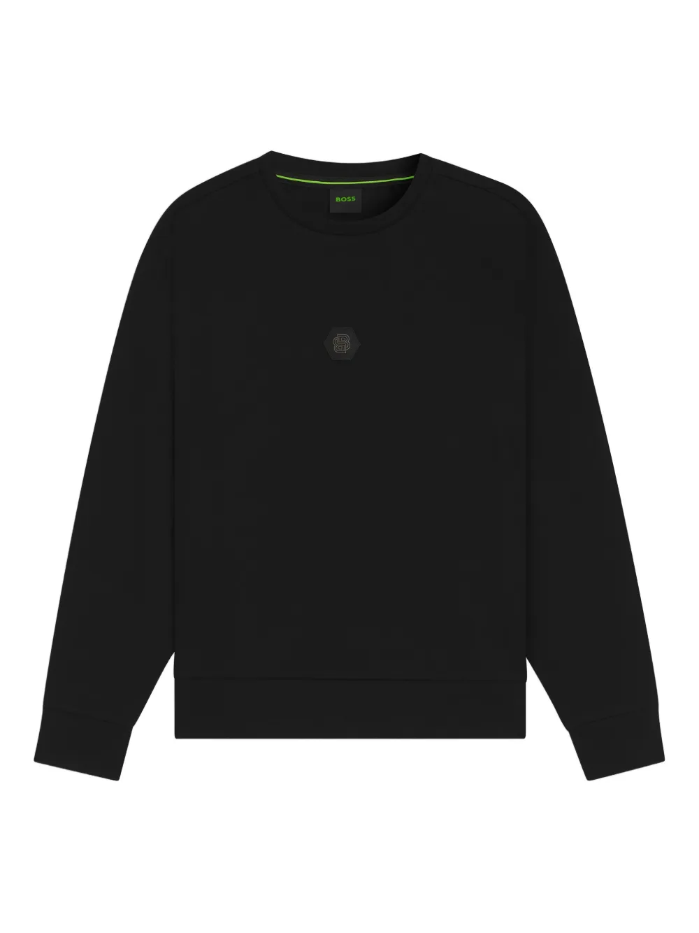 Hugo Boss Logo-plaque Sweatshirt In Black