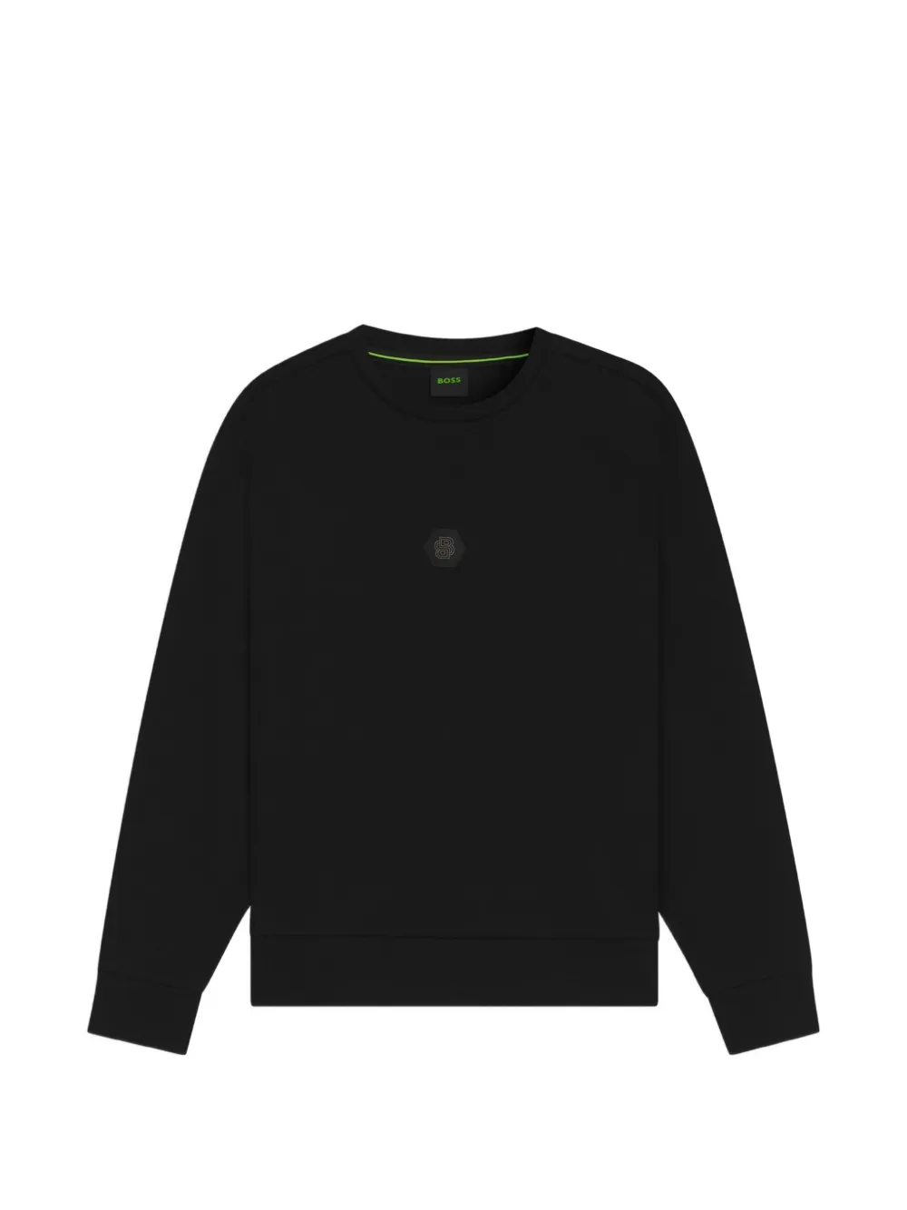 BOSS Felpa con placca logo - Nero