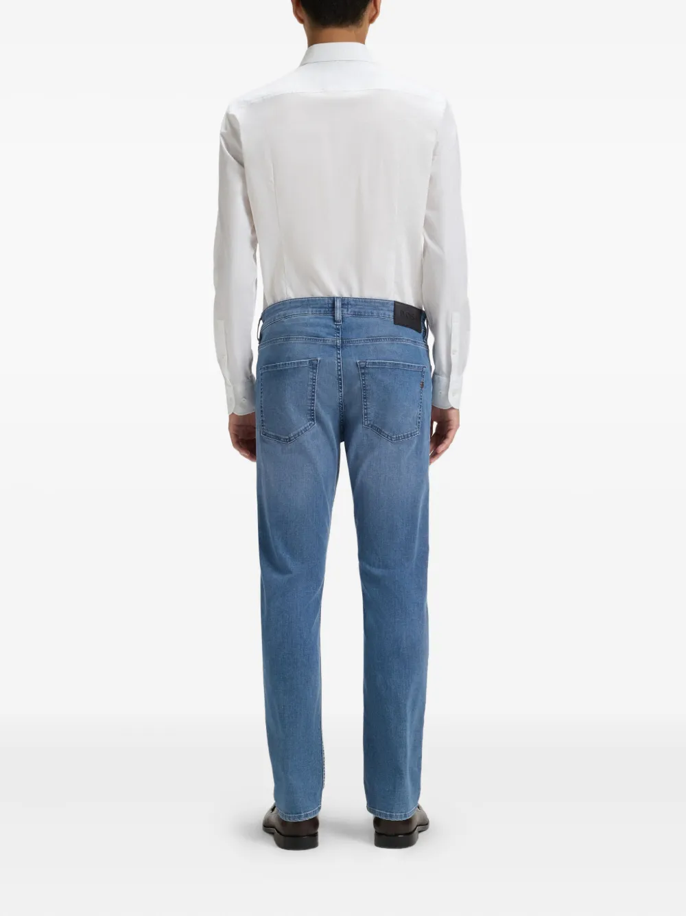 BOSS Jeans met logo-applicatie Blauw