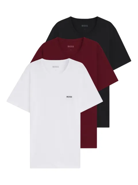 BOSS Kit 3 camisetas com logo bordado