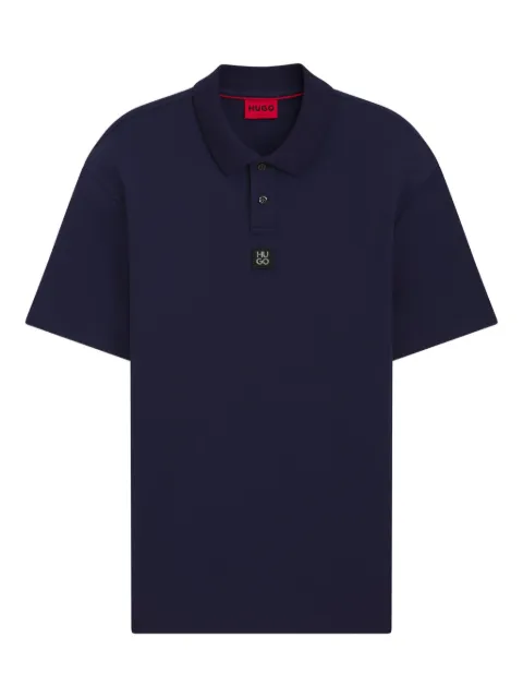 HUGO playera tipo polo con placa del logo