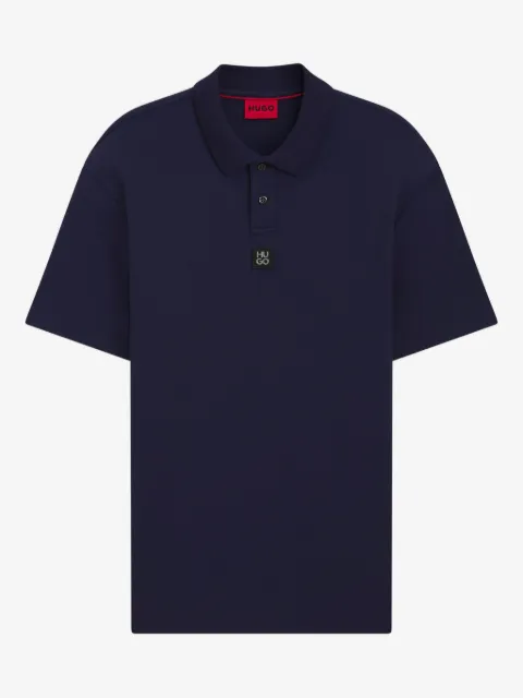 HUGO logo-plaque polo shirt